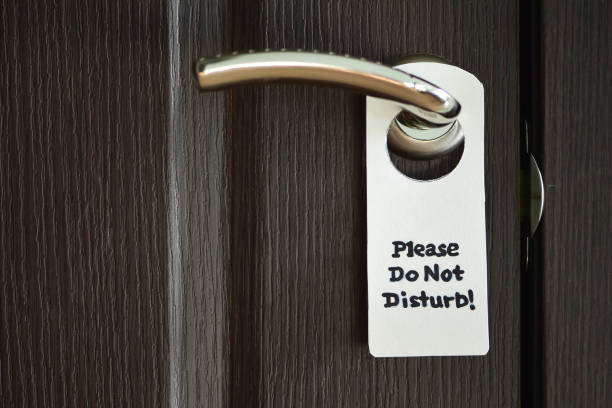 istock Door hanger sign. Door knob. 975595992