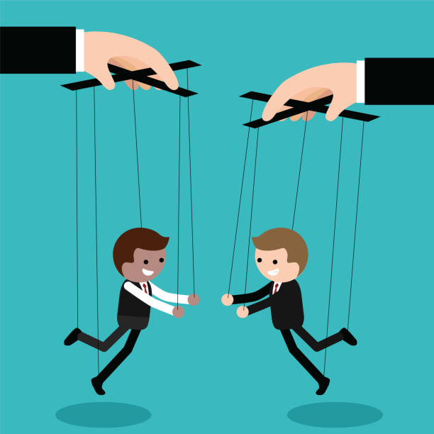 istock Puppets in the business meeting concept 975598900