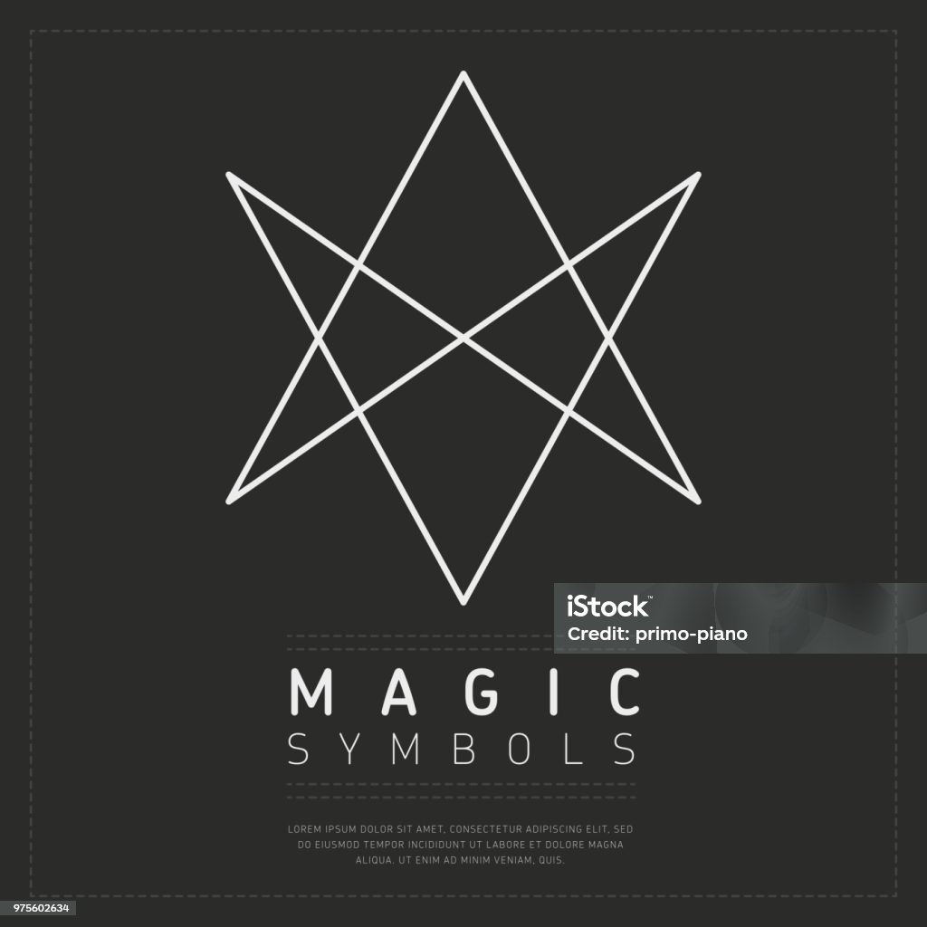 Simple Design Magic Symbol Shaped Simple Element Of Magic Symbol Stock Illustration - Download ...