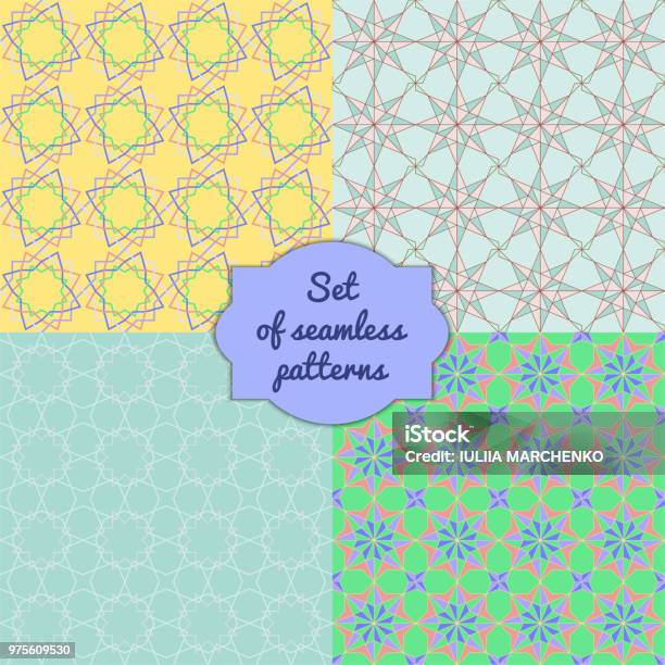 Highquality Colorful Wallpaper In Islamic Or Arabic Style Seamless Asian  Patterns For Backgrounds And Invitations Girih Arabic Ornaments Stock  Illustration - Download Image Now - iStock