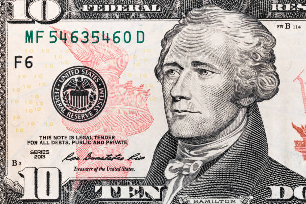 istock Closeup of 10 dollar bill 975618906
