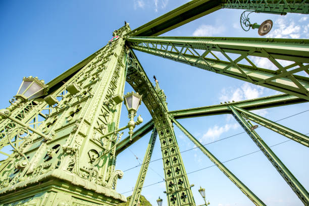 istock Liberty bridge in Budapest city 975623364