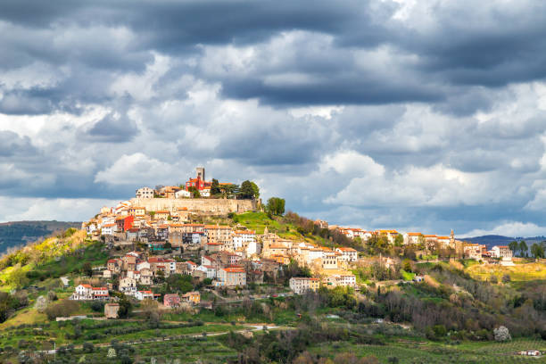 istock Old mediterranean town Motovun on Istria. 975628434