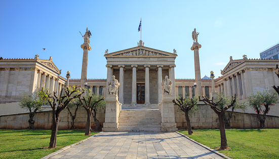 Athens, Greece - The Academy buildings general view