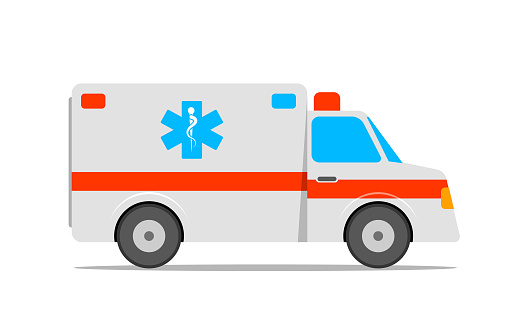 ambulance flat icon