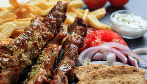 istock Grilled meat skewers 975637876