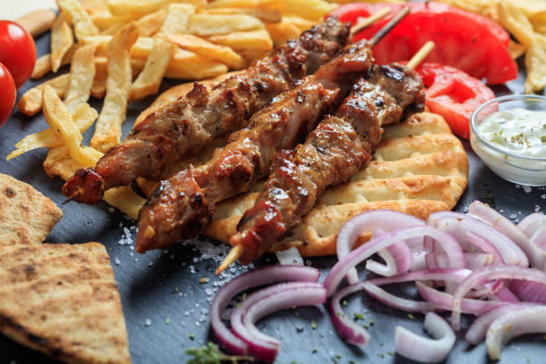 istock Grilled meat skewers 975638152