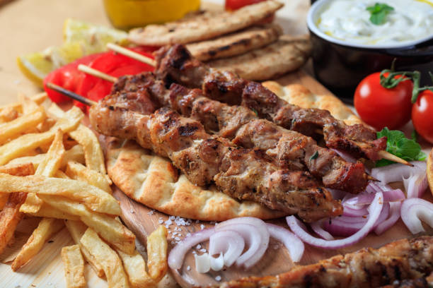 istock Grilled meat skewers 975638586