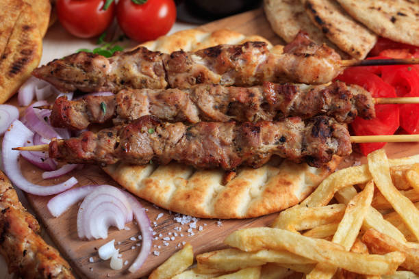 istock Grilled meat skewers 975638638