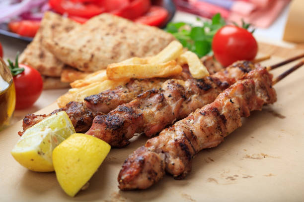 istock Grilled meat skewers 975641784