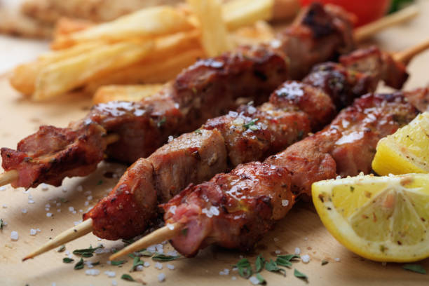 istock Grilled meat skewers 975641916