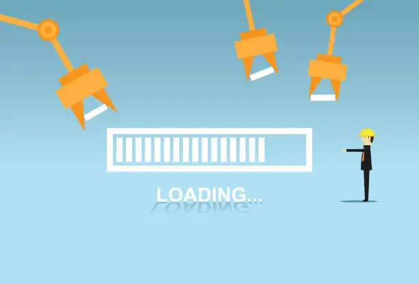 Vector illustration of Success loading