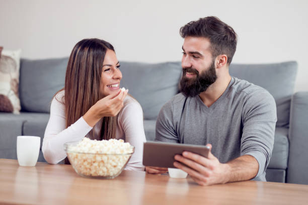 istock Couple enjoying at home 975643580