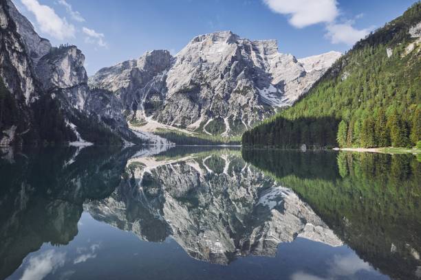 istock Reflection of the mountain in the water 975672552