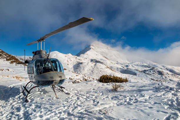 istock Helicopter in the alps 975676898