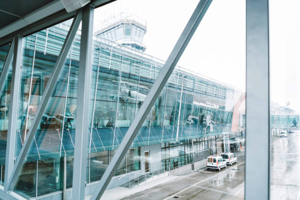 istock Beautiful modern airport 975676954