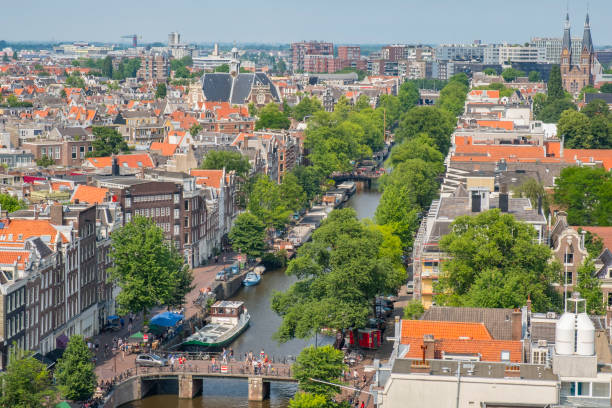 istock View over springtime Amsterdam with the famous canals 975677088