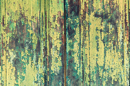 wooden texture of boards in old paint,pastel wood planks texture background .Retro style or vintage for design and creativity