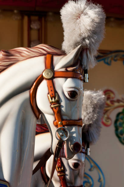 head of a plastic horse from an old carousel