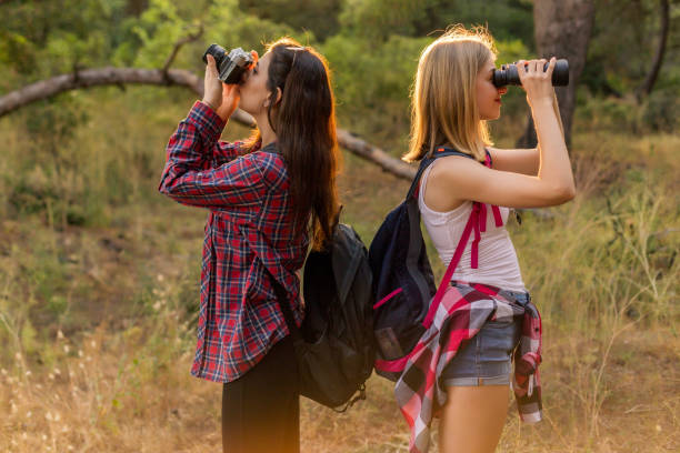 istock Two women hiking in forest 975688664