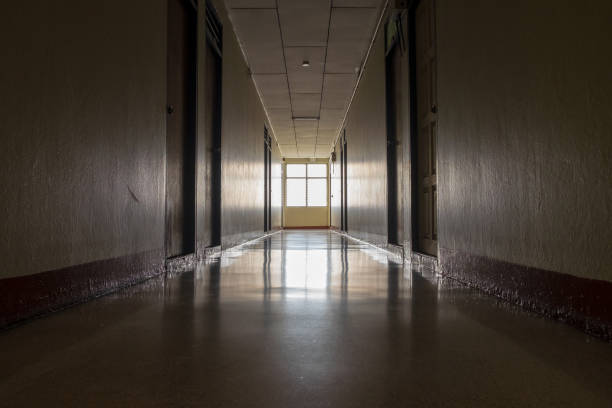 istock A passage in the dorm did not open fire making it the dark atmosphere is depressing and alarming 975688988