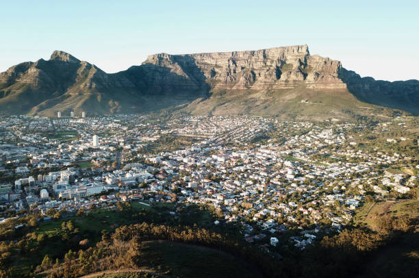 istock Aerial view across Cape Town towards Table Mountain 975694644