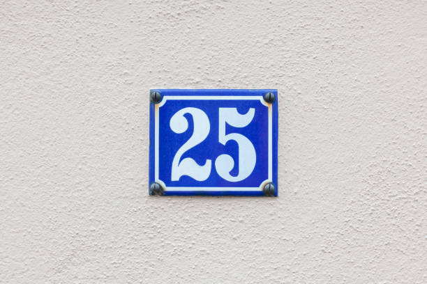 istock house number 25 at the wall 975706716