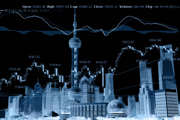 istock Business stock market chart graph investment future office building 975708556