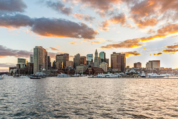 istock skyline of Boston, USA in sunset 975708998