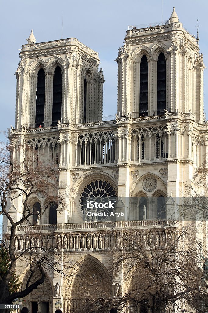 Notre Dame de Paris - Foto stock royalty-free di Architettura