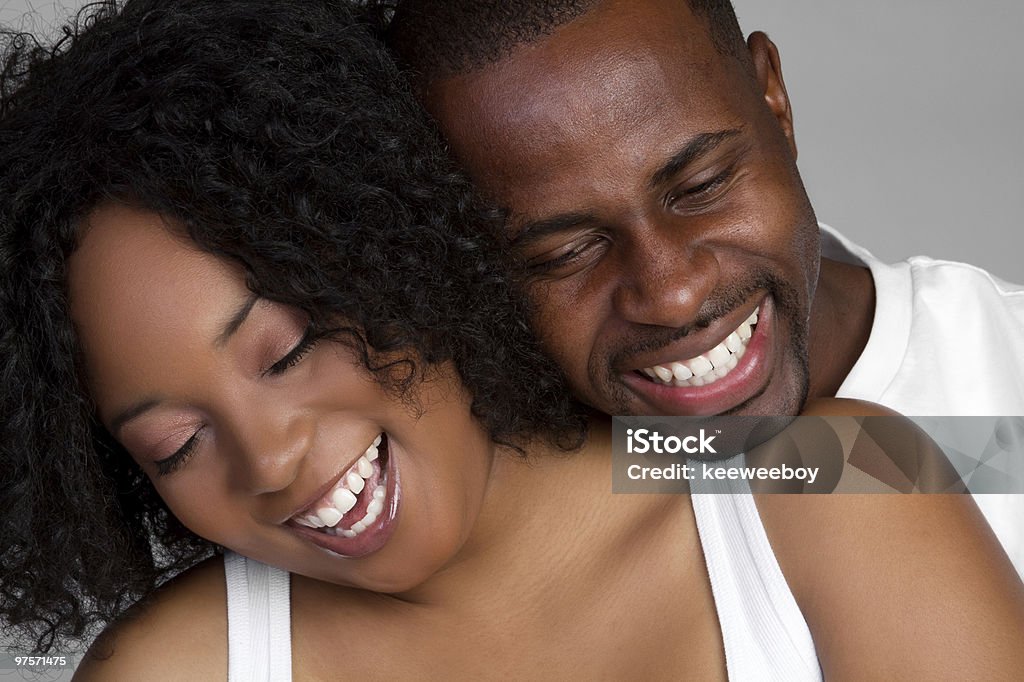 Laughing Couple  Women Stock Photo