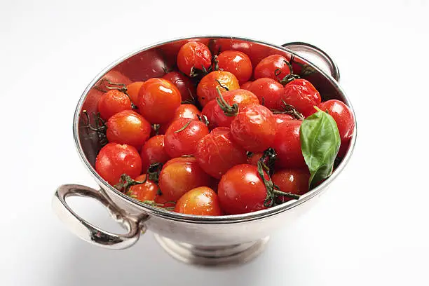 cherry tomatoes in silverbowl**MORE PICS HERE: