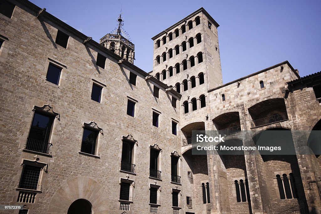 Placa del Rei in Barcelona, Spain  Arch - Architectural Feature Stock Photo