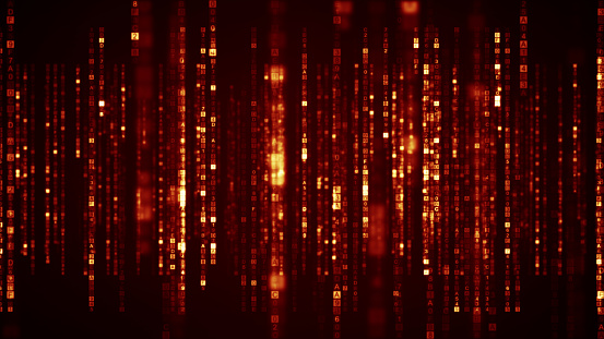 Orange Abd White Programming Code Columns Of Orange Hex Program Code Digital Symbols Stock Photo ...