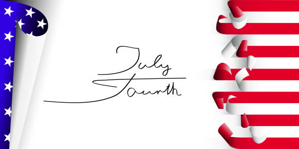 istock U.S. flag. Background on us independence day. Lettering - 4th of July. 975742438