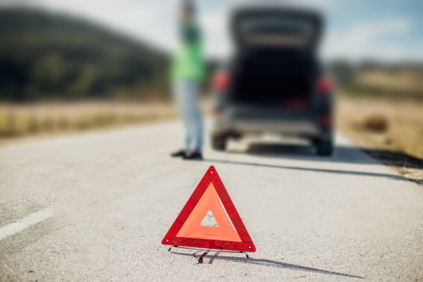 istock Man having a car failure on the road 975750244