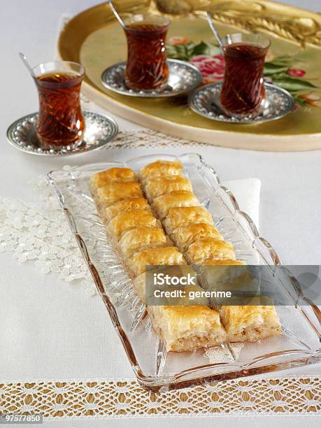 Baklava Stock Photo - Download Image Now - Arabic Script, Arabic Style, Baked Pastry Item