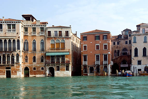 High tide in Venezia stock photo