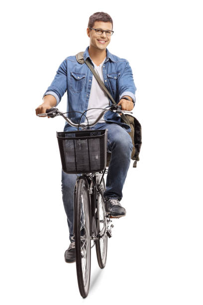 istock Young man riding a bike 975791708