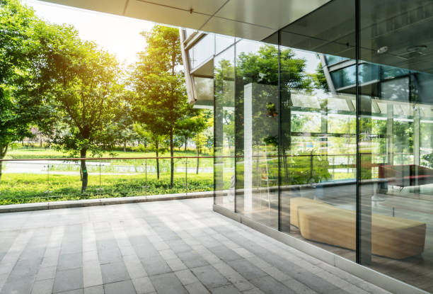 istock Empty floor and modern office building in Science and Technology Park ,chongqing,china 975819322