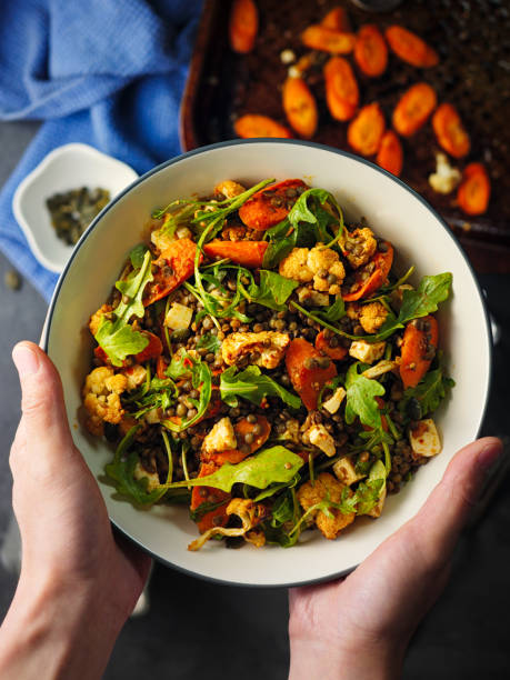 istock Healthy Vegetarian lentils bowl 975830286