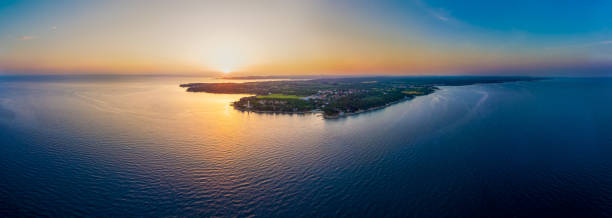 istock Spectacular aerial seascape panorama at sunrise. 975853772