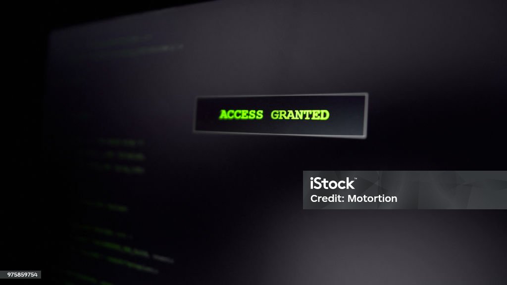 Access Granted Computer Access Granted On Screen Computer Criminal Hacking Website Successful ...