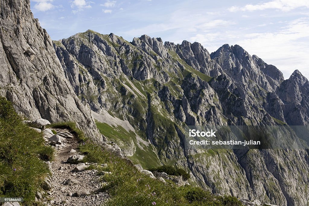 Trilha de alpine - Royalty-free Alpes Bávaros Foto de stock