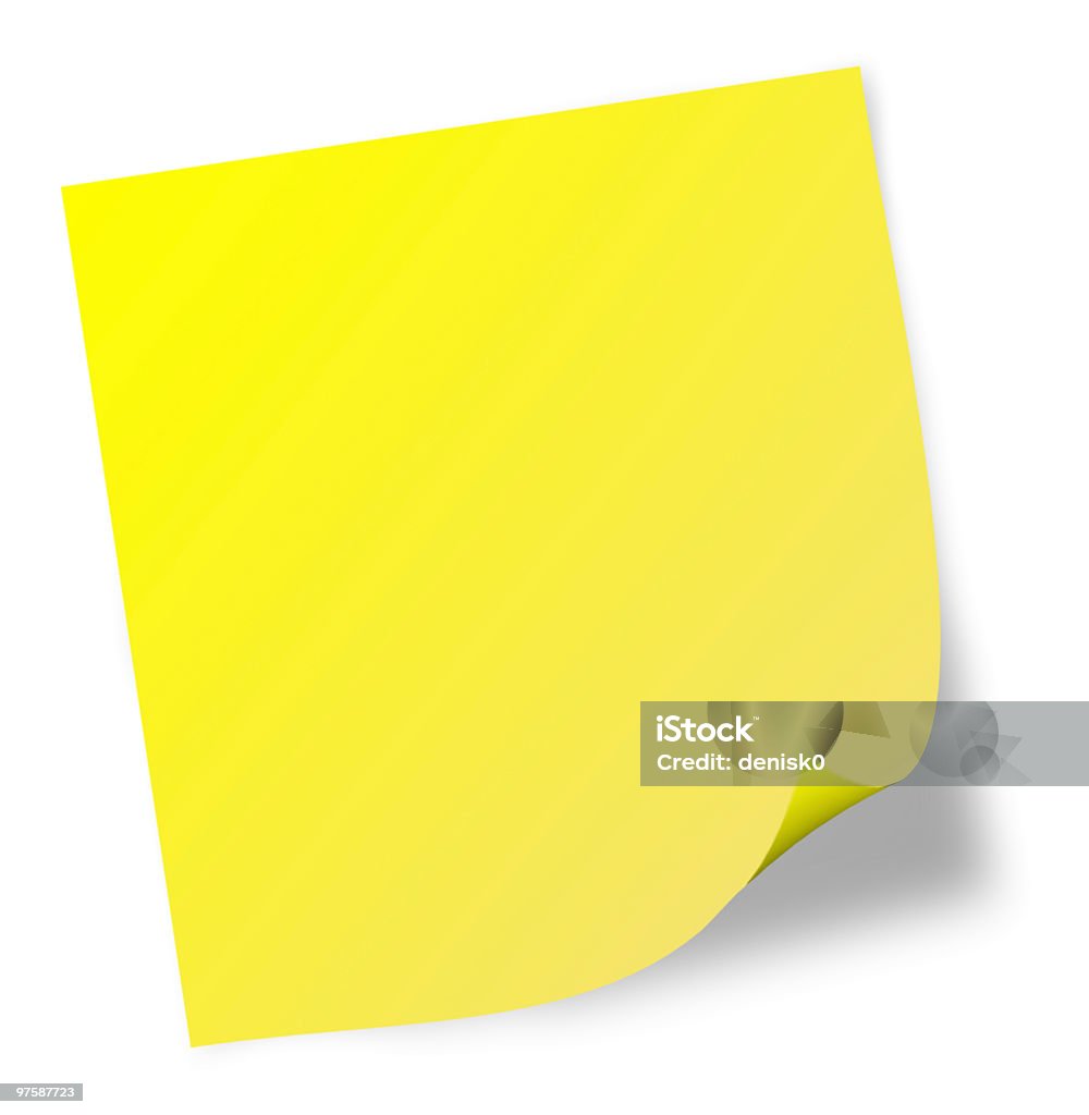 Nota adhesiva - Ilustración de stock de Amarillo - Color libre de derechos