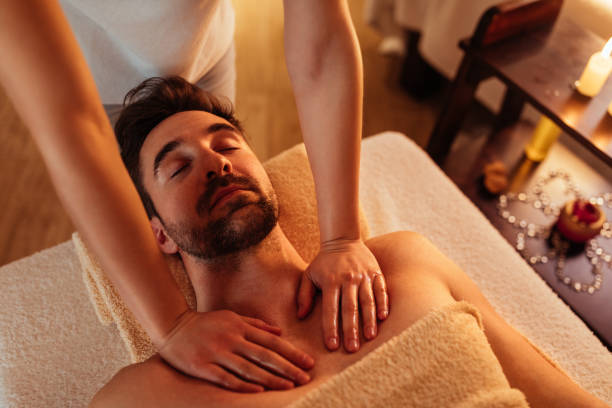 istock Soft soothing touch of expert hands 975899230