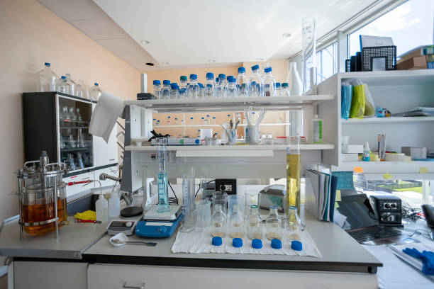 istock Equipment in the medical, pharmaceutical laboratories. 975902102