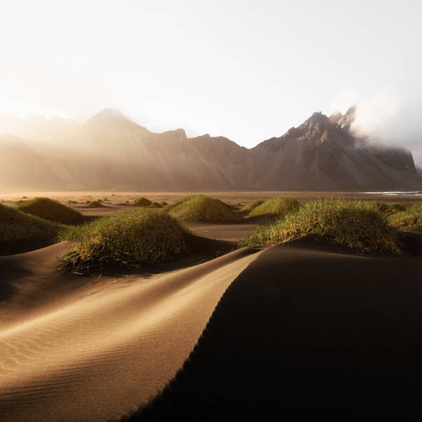 istock Famous Stokksnes mountains on Vestrahorn cape 975974116