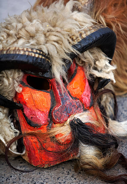 istock Mask of a kuker, Bulgarian tradition 97599075