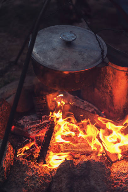 istock guitar near the campfire 975993856